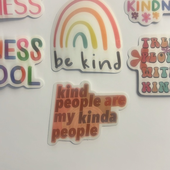 “Kindness” Vinyl Sticker Lot - 7 Vinyl Stickers - Picture 4 of 4